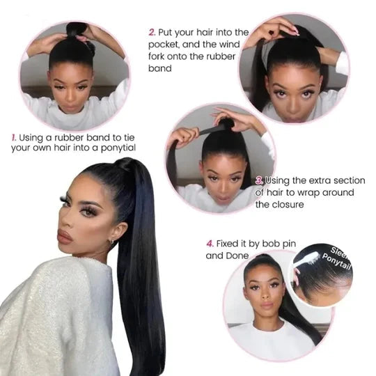 Wrap Around Ponytail