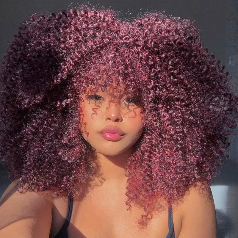 Wig with bangs