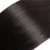 Straight Bulk Human Hair  Natural Black #1B Braiding Hair (100 Grams)