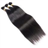 Straight Bulk Human Hair  Natural Black #1B Braiding Hair (100 Grams)