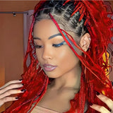 Deep Wave Bulk Human Hair  #Red Braiding Hair