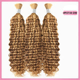 Deep Wave Bulk Human Hair  #P27/30 Color Braiding Hair (100 Grams)